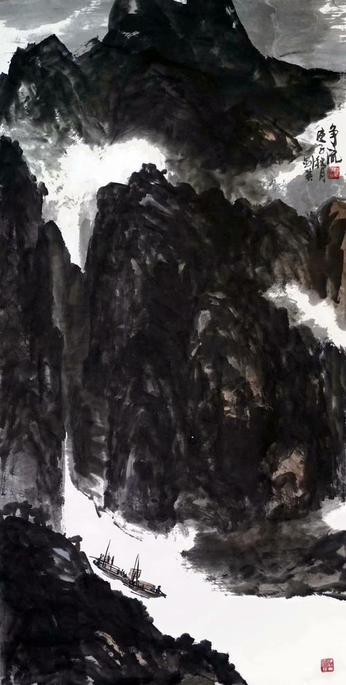 大笔写意绘妙境,浓墨染翰更怡情,曹剑英先生大写意山水画欣赏