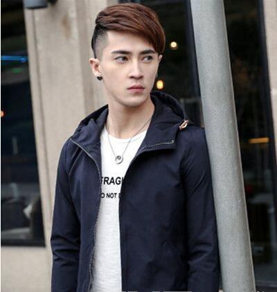 冬季流行男生偏分短发发型图片