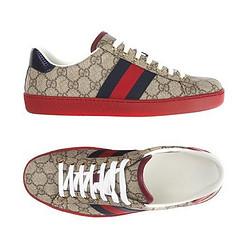 3090元gucci古驰男鞋帆布鞋新款卡其色双g印花经典帆布运动板鞋429445