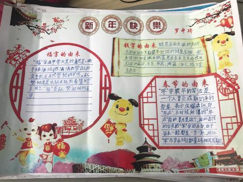 用年钱福字的起源和演变画一张手抄报 汉字的起源手抄报
