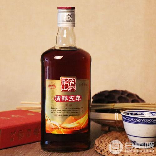 古越龙山绍兴黄酒清醇五年500ml6瓶2箱1792元包邮