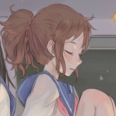 动漫女生可爱头像_闺蜜
