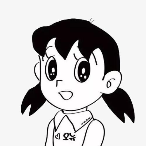 静香卡通头像简笔画