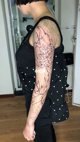 北京秦tattoo花臂凤凰作品_tattoo怎么样_花臂_纹身_洗纹身_美妆_彩妆