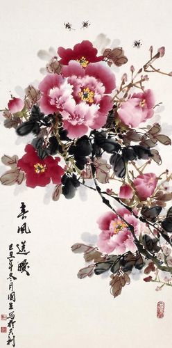 著名牡丹画家杜国生作品选