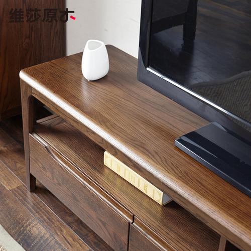 5 米 1.8 维莎日式纯全实木电视柜橡木黑胡桃色简约小户型地柜客厅