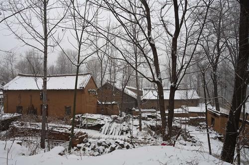 乡村雪景