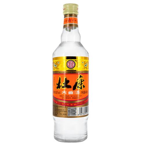 杜康酒杜康大曲浓香型白酒52度445ml1瓶
