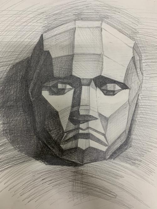 2019(8.4) 六年级素描教学《贝多芬切面像》