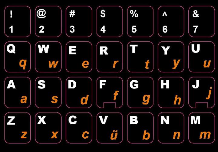 磨砂汉语拼音键盘贴英文小写字母键盘膜电脑贴膜贴纸不磨