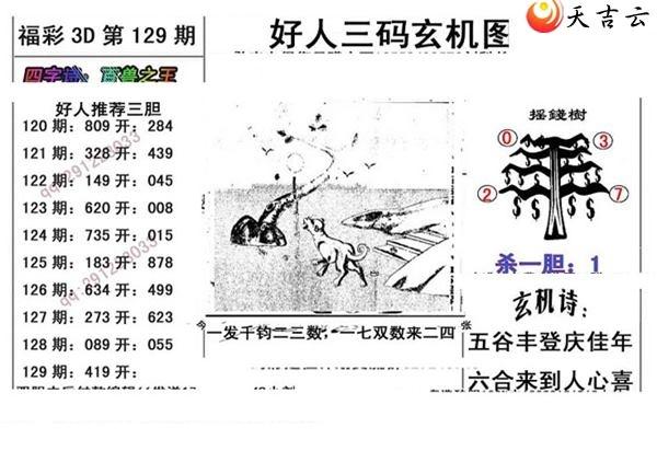 好人玄机图17129期福彩3d图谜