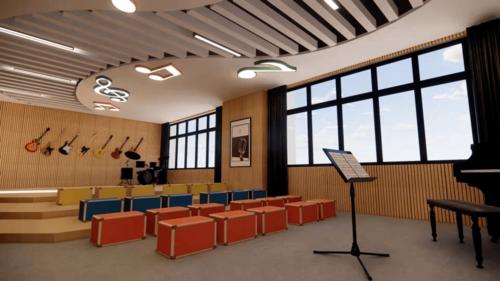 学校音乐室(效果图)