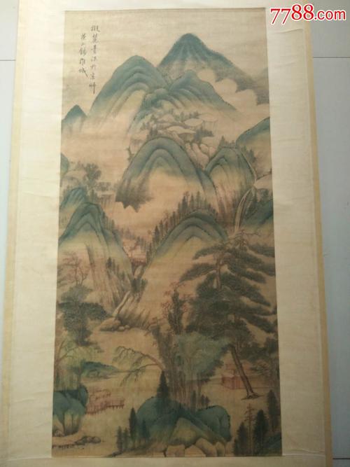 一副来自名人钱维城山水风景画