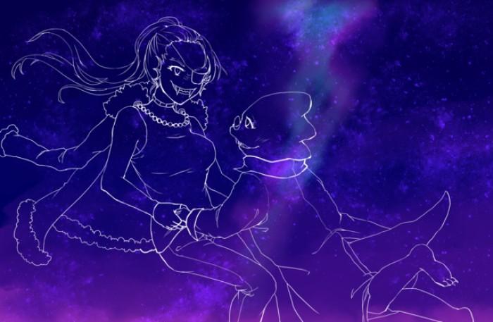 undertale——星～大百合(undyne&alphys)