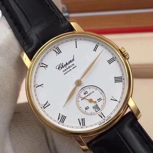 chopard 萧邦男款18k黄金机械全自动手表