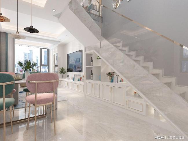 她45㎡loft公寓坚持装修轻奢风巧用线条装出高级感有品位