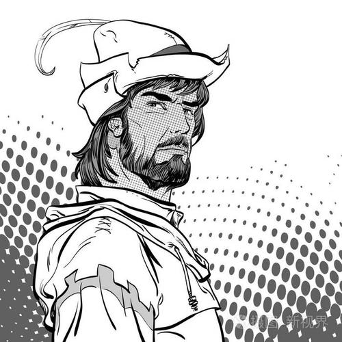 罗宾汉弱者的防守者.中世纪传奇.中世纪传奇英雄.半色调背景