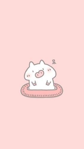 粉色可爱壁纸 小猪手机桌面 猪年
