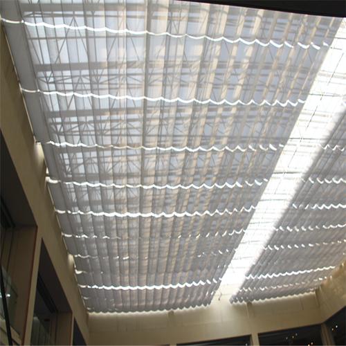 北京电动遮阳天棚室内遮阳天棚帘轨道电动天棚帘订做免费上门测量安装