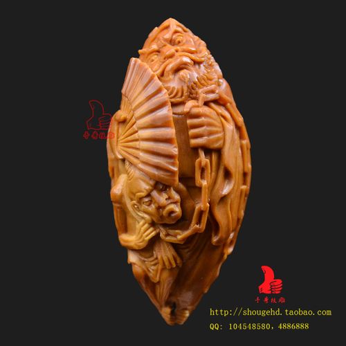 精品橄榄核雕钟馗