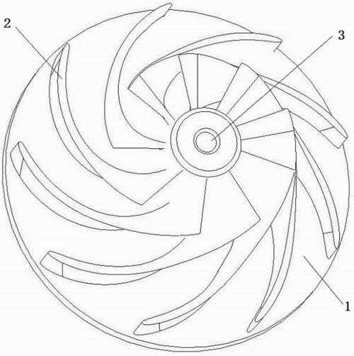 一种离心式三元流动叶轮及吸尘器电机