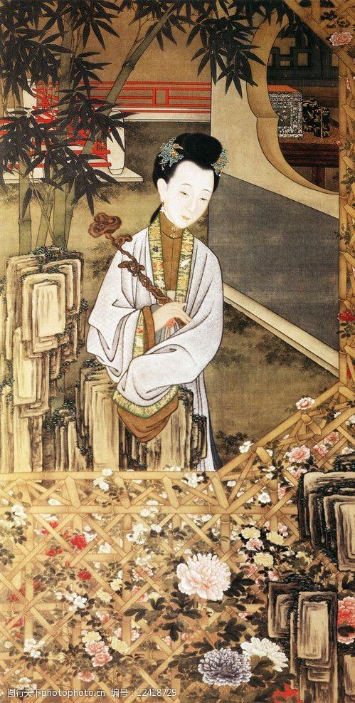 关键词:传世人物国画 古画 仕女 古代 绘画书法 文化艺术 设计 300dpi