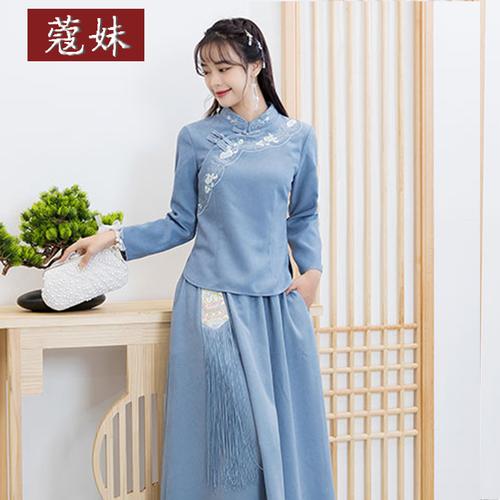 茶艺服装女年轻款