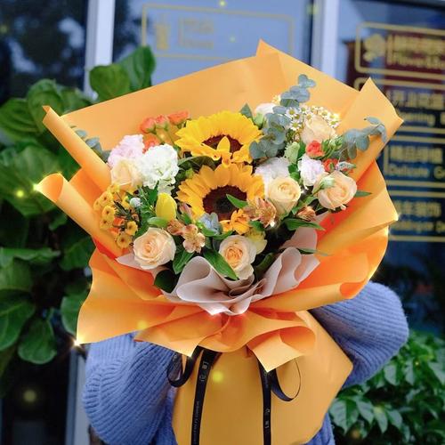 送男士的花束向日葵鲜花花束父亲节鲜花速递北京花店同城送花上门