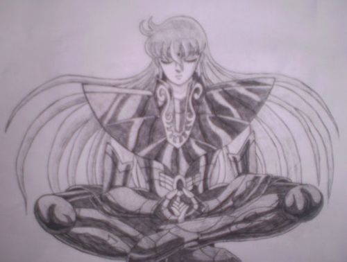 有爱粉丝亲手铅笔绘制黄金圣斗士美图