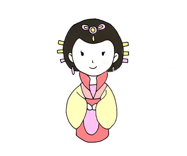 两汉时期的公主简单画法步骤 人物-第1张