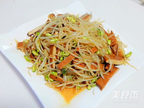 豆芽炒香干