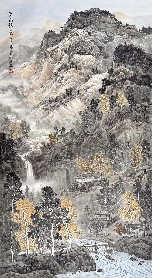 美在耕耘||沈兆祥作品欣赏|工笔画|溪山|寒林_网易订阅