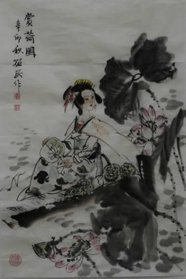 【刘大为精英班】著名人物画家 辛绍民小写意人物画 5