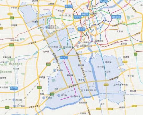 莘庄镇 七宝镇 浦江镇 梅陇镇 虹桥镇 马桥镇 吴泾镇 华漕镇 颛桥镇