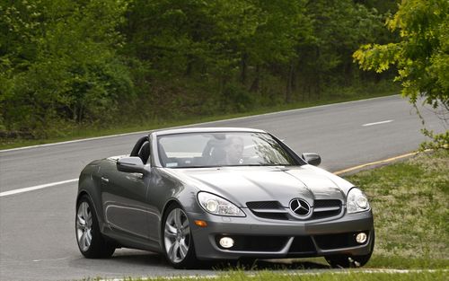 mercedes benz 奔驰 slk350 2010 pci桌面壁纸图片-3