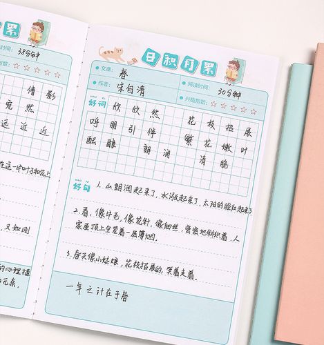 a5车线小学生好词好句摘抄本日积月累阅读记录本学生文创软抄本子