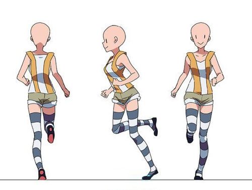 怎样画奔跑的动漫人物教你正确画出跑步姿势