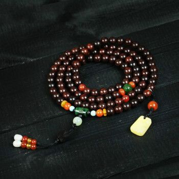 顶盈天然印度小叶紫檀手串藏式108颗手链女佛珠配饰念珠男士女礼物