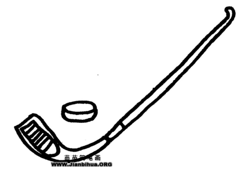 高尔夫棒简笔画