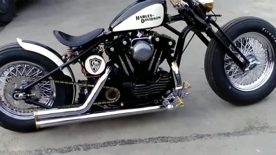 哈雷883复古bobber改装!