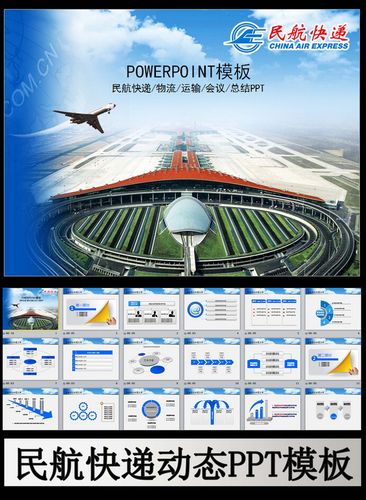 民航快递框架完整通用版动态ppt模板