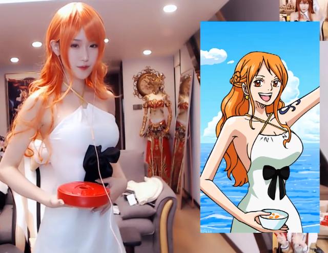 腐团儿再现神级cos,完美还原娜美原画,背影这张太绝了!