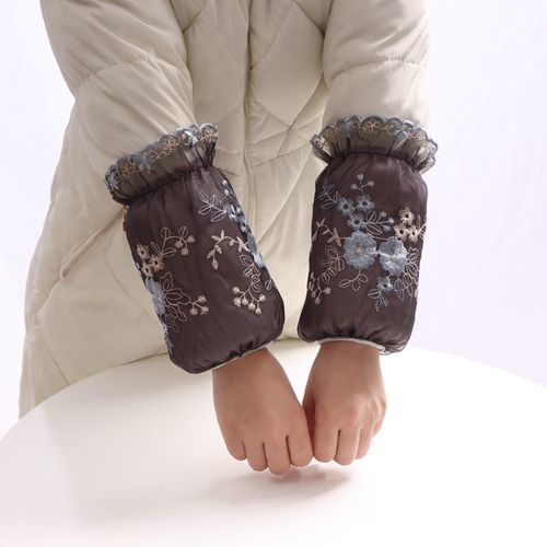羽绒服棉衣套袖女冬季居家办公防污防脏袖套
