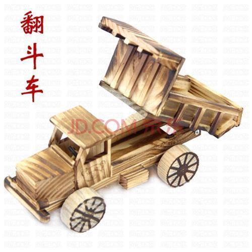 儿童礼物益智木头玩具木质汽车模型挖土机搅拌机起重机拖拉机木质恒