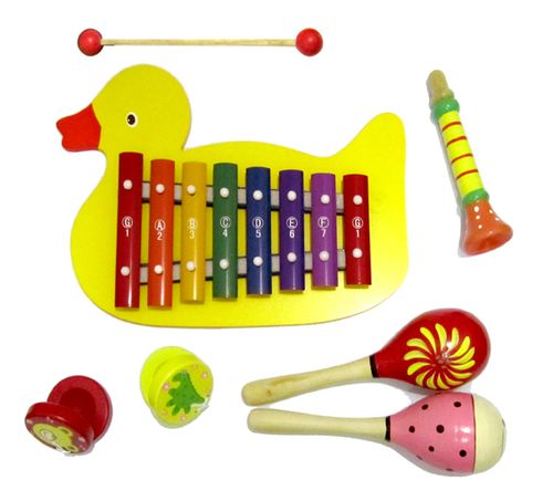 网童奇贝 儿童敲琴益智玩具 早教启蒙奥尔夫乐器音乐玩具组合