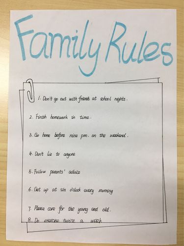 familyrules家规——优秀海报展
