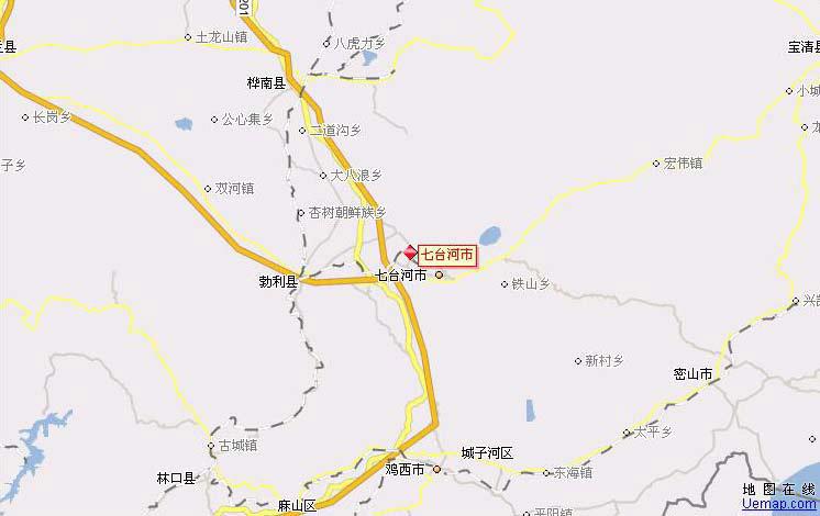 黑龙江七台河地图