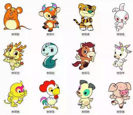  十二生肖>  子鼠 丑牛 寅虎 卯兔  辰龙 巳蛇 午马 未羊  申猴 酉鸡