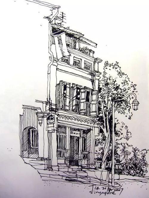 比较顺滑和流畅 还有秀丽笔,自动铅笔等 都是画风景速写的工具 构图