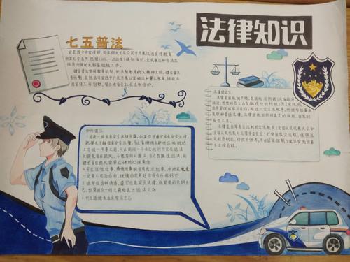 法制安全手抄报图片大全